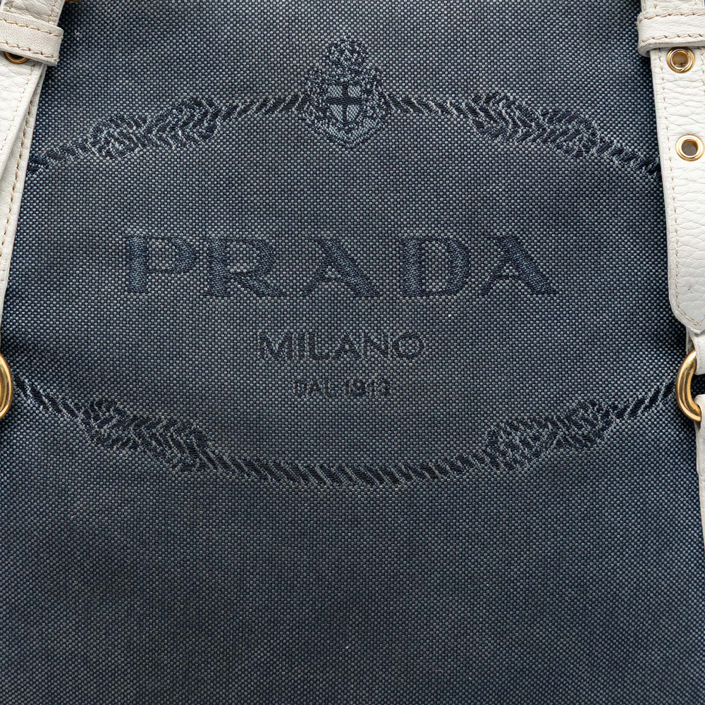 Pre-Loved Prada Canvas Canapa Logo Satchel - Picture 5 of 6